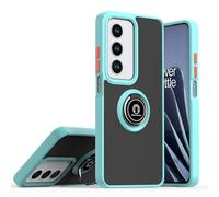 SHYXGLON Funda Compatible con Vivo V50 Lite Soporte de Grado Militar, Híbrido Armadura Anillo Soporte TPU Suave y Policarbonato Duro Case Prueba de Golpes Funda para Vivo V50 Lite (Azul Cielo)