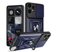SHYXGLON Funda para Nothing CMF Phone 2 Pro con cubierta de cámara deslizante, protector de cámara, magnético híbrido, resistente, anillo resistente, funda de armadura militar para Nothing CMF Phone 2