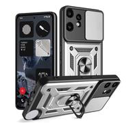 SHYXGLON Funda para Nothing CMF Phone 2 Pro con cubierta de cámara deslizante, protector de cámara, magnético híbrido, resistente, anillo resistente, funda de armadura militar para Nothing CMF Phone 2