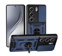 SHYXGLON Funda para Tecno Camon 40 Pro 4G con Cubierta de Cámara Deslizante, Protector de Cámara Integrado Uso Rudo Anillo Magnético Armor Carcasa para Tecno Camon 40 Pro 4G (Azul)