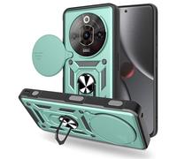 SHYXGLON Funda para ZTE Nubia Focus 5G con cubierta de cámara deslizante, protector de cámara, magnético híbrido, resistente, funda de soporte, armadura militar, a prueba de golpes, para ZTE Blade A75
