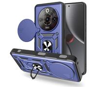 SHYXGLON Funda para ZTE Nubia Focus 5G con cubierta de cámara deslizante, protector de cámara, magnético híbrido, resistente, funda de soporte, armadura militar, a prueba de golpes, para ZTE Blade A75
