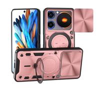 SHYXGLON Funda para ZTE Nubia Music con cubierta de cámara deslizante, protector de cámara, magnético híbrido, resistente, funda de soporte, armadura militar, a prueba de golpes, para ZTE Nubia Music