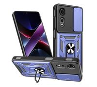 SHYXGLON Funda para ZTE Nubia Neo 2 5G con cubierta de cámara deslizante, protector de cámara, magnético híbrido, resistente, anillo resistente, funda militar a prueba de golpes para ZTE Nubia Neo 2