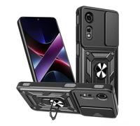 SHYXGLON Funda para ZTE Nubia Neo 2 5G con cubierta de cámara deslizante, protector de cámara, magnético híbrido, resistente, anillo resistente, funda militar a prueba de golpes para ZTE Nubia Neo 2