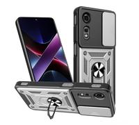 SHYXGLON Funda para ZTE Nubia Neo 2 5G con cubierta de cámara deslizante, protector de cámara, magnético híbrido, resistente, anillo resistente, funda militar a prueba de golpes para ZTE Nubia Neo 2