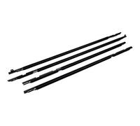 SHYYBD 4 Burletes Para Puertas De Coche Para Lexus LX450 1990-1998 75710-60021 Protector Goma Para Molduras Ventanas Impermeables Tiras(Negro)