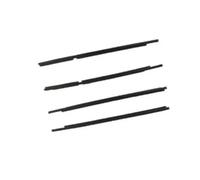 SHYYBD 4 Burletes Para Ventanas De Coche Para Nissan Para X-Trail T30 2001-2006 Protector Cristal Puerta Con Banda Sellado Exterior Goma Negra Impermeables Tiras