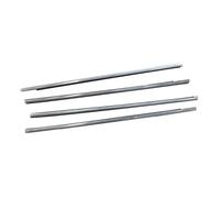 SHYYBD Burlete Para Ventanilla Lateral De Coche Para Mitsubishi Para Outlander 2013-2018 Burletes, Correa Goma, Sellador Vidrios, Protector Molduras Impermeables Tiras(CROMO)