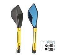 SHYYBD Espejos Retrovisores Laterales De Aluminio CNC para Motocicleta 8 Mm Y 10 Mm para Yamaha XVS950 XV1900 XVS1300 XT 660 WR250 WR125 XT 125 Espejo De Asistencia(Oro)