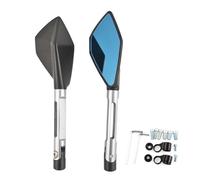 SHYYBD Espejos Retrovisores Laterales De Aluminio CNC para Motocicleta 8 Mm Y 10 Mm para Yamaha XVS950 XV1900 XVS1300 XT 660 WR250 WR125 XT 125 Espejo De Asistencia(Plata)