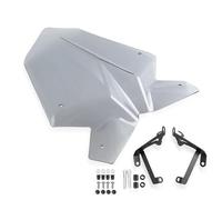 SHYYBD Parabrisas De Motocicleta para Duke390 2017-2023, Deflectores De Viento, Visera Protectora con Soporte Y Accesorios. Parabrisas Deflector(Humo Ligero)