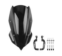SHYYBD Parabrisas De Motocicleta para Kawasaki para Z250 para Z400 2019-2024, Deflectores De Viento con Soporte. Parabrisas Deflector(Fumar)