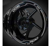 SHYYBD Pegatinas Llantas Moto Pegatinas para Rueda De Motocicleta, Calcomanías Reflectantes para Llantas, Cinta Decorativa, Accesorio para K&awasaki Z900 Z 900 Adhesivos Llantas(Color 3)