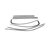 SHYYBD Sellador De Vidrios Para Ventanas Auto Para Serie 3 E46 1998-2005 Molduras Exteriores, Burletes, Decoración Puertas, Protector Estilo Impermeables Tiras