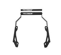 SHYYBD Soporte para Teléfono Y Navegador GPS Motocicleta para NC750X DCT 2021-2024, Accesorio De Aluminio para Manillar Soporte Barra Frontal GPS(Negro1,12+22mm)