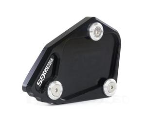 SHYYBD Soporte Placa Caballete Lateral Motocicleta para B&MW R 1200 GS 2007-2012 R 1200 ADV 2008-2012 Almohadilla Ampliada Extensión De Pata De Cabra Extensión Almohadilla(NEGRO2)