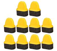 SHYYOULQE 10 Uds cepillo aplicador de esmalte de zapatos profesional cepillo de esponja multiusos para brillo de zapatos para calzado cinturón bolsa mantenimiento cuidado del familiar