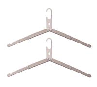 SHYYOULQE 2 perchas plegables de aleación de aluminio para acampar al aire libre, ahorro de espacio, práctica, plegable, de aleación de aluminio