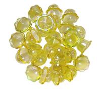 SHYYOULQE Acrílicos Resistentes, campanillas de, Cuentas, Accesorio portátil para Hacer Joyas artesanales, Accesorios de Cuentas 3D Transparentes, Suministros de Cuentas Hechos a Mano