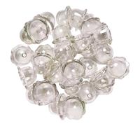 SHYYOULQE Acrílicos Resistentes, campanillas de, Cuentas, Accesorio portátil para Hacer Joyas artesanales, Accesorios de Cuentas 3D Transparentes, Suministros de Cuentas Hechos a Mano