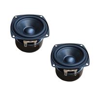 SHYYOULQE Altavoz cuadrado para exteriores con doble imán, carcasa de goma de metal transparente para aventuras, coche, auditivo, doble imán, para exteriores