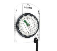 SHYYOULQE Brújulas transparentes con escala de mapa para lectura de mapas