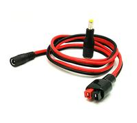 SHYYOULQE Cable de alimentación macho de 1 m de longitud de 5,5 mm x 2,1 mm para generador portátil de 14 AWG para cable de enchufe macho de alimentación