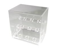 SHYYOULQE Caja de acrílico transparente funcional para coleccionista, resistente, soporte de almacenamiento diseñado para amantes de las piedras preciosas, exposición, escaparate mineral
