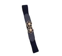 SHYYOULQE Cinturón de cintura de moda para niñas, corsé de flores, disfraz debajo del busto, joyería corporal elegante para fiestas, jeans, cinturón, cadena de moda, cincha de moda, Negro, Talla única