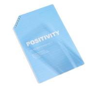 SHYYOULQE Cuaderno de 5 anillas recargable, 68 hojas, cuaderno de diario con forro para notas, planes, mapa mental, notas, diario, papel rayado universitario