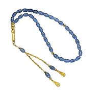 SHYYOULQE Cuentas ovaladas de islámico Tasbih de oración con borlas Doradas para la devoción Diaria y la meditación Evento Cultural meditación Espiritual