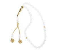 SHYYOULQE Cuentas ovaladas de islámico Tasbih de oración con borlas Doradas para la devoción Diaria y la meditación Evento Cultural meditación Espiritual