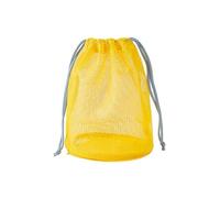 SHYYOULQE Espaciosa bolsa de natación de malla de nailon con cierre de cordón, organizador de artículos de aseo para viajes, playa, gimnasio, almacenamiento, cordón ajustable