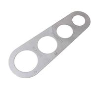 SHYYOULQE Herramienta de medición de pasta fácil de limpiar con 4 porciones de porción de acero inoxidable, medidor de espaguetis, accesorios de cocina, medición de acero inoxidable