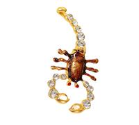 SHYYOULQE Joyero de escorpiones resistente al desgaste con circonita cúbica, multifuncional, decoración del hogar, regalo creativo, soporte de joyería realista de escorpiones