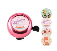 SHYYOULQE Lindas campanas de bicicleta con calcomanías para niños, bocina de ciclismo ruidosa para carretera, montaña, scooter, lindas bicicletas de montaña, fácil instalación