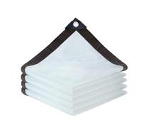 SHYYOULQE Lona transparente para recinto con cordón de amarre y protección de invernadero, lona aislada para cooperadores de invierno