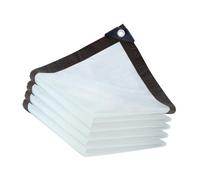 SHYYOULQE Lona transparente para recinto con cordón de amarre y protección de invernadero, lona aislada para cooperadores de invierno