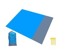 SHYYOULQE Manta de playa impermeable resistente a la arena, con bolsillo plegable para un fácil transporte para picnic, viajes, camping, senderismo