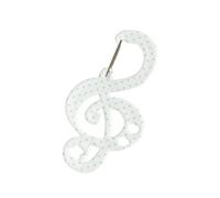 SHYYOULQE Mosquetón acrílico con forma de nota de estrella, clips de gancho para tarjetas, llavero portátil para exteriores, llavero, mochila, colgante, regalo, llavero con hebilla acrílica, azul y