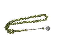 SHYYOULQE Pulsera de Resina Hecha a Mano, 10 mm, 45 Cuentas, diseños de inspiración árabe, Resistente Agua, para Hombres y Mujeres, Pulsera de Resina