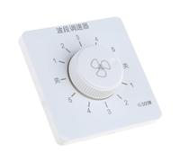SHYYOULQE Regulador de ventilador montado en la pared, interruptores de velocidad de 5 niveles, tipo 86, controlador de velocidad de diseño oculto para gobernador de techo