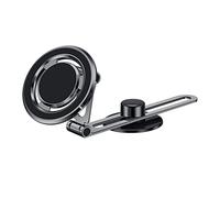 SHYYOULQE Soporte de metal giratorio para teléfono de coche, plegable, soporte móvil para ventilación de aire, soporte magnético para coche, parabrisas de brazo largo con estabilizador de ventilación
