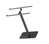 SHYYOULQE Soporte multifuncional de acero inoxidable negro para exhibición de collares, soporte de doble capa para organizaciones de accesorios, soporte de joyería de acero inoxidable