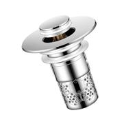 SHYYOULQE Tapón de drenaje de metal para fregaderos de cocina, tapones de desagüe, núcleos de rebote, filtros de cesta tipo empuje, escurridores de fregadero para baño