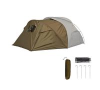 SHYYOULQE Tienda de campaña familiar resistente al sol a prueba de lluvia para patio trasero, pícnics al aire libre, refugio de senderismo, camping extendido, red transpirable, protección solar