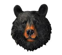 SHZMJL Decoración de la pared de la cabeza del animal, producción de especímenes de animales artificiales, arte de la pared del lobo, decoración de la pared del oso, arte de la pared del oso (Oso)