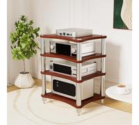 SHZYJBRY 4 Estante Soporte Multimedia AV, Mueble HiFi Estanteria HiFi para Equipo de Música, AV Torre de Rack de Audio para Tocadiscos Media Tower Cabinet