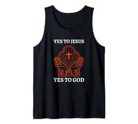 Si A Jesús Sí A Dios (Cross Graphic) Camiseta sin Mangas